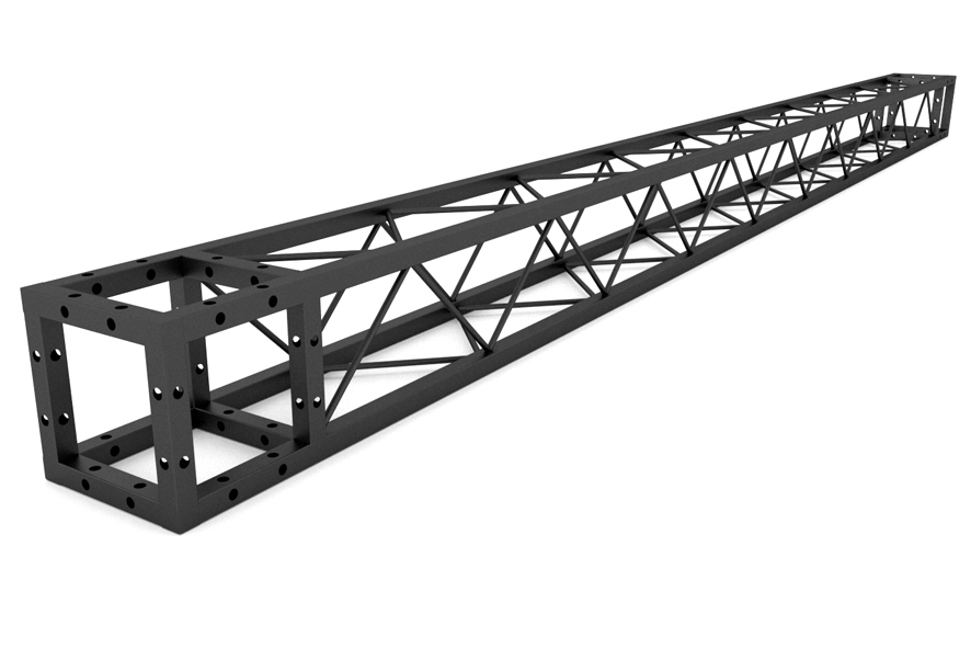 Фермы металлические Line 12*12*200cm, цвет черный, SignImpress